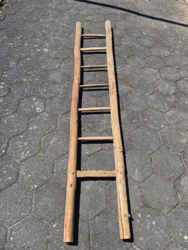 Schöne alte holzleiter - schöne, aus