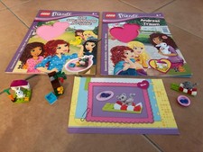2 LEGO Friends Hefte Rätselhefte Geschichten + 3 Minisets TOP Hase Vogel Katze