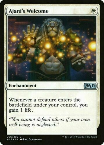 Ajani welcome m19 mtg - 1x,