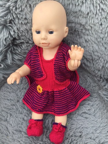 Puppen kleid jacke schüchen - puppen,