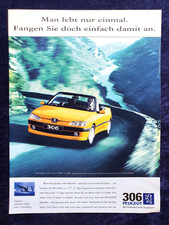 Peugeot 306 Cabrio, 16 V,  originale Werbung aus 1997