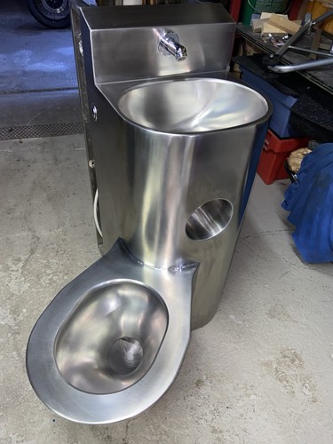 Edelstahl toilette mit - toilette,