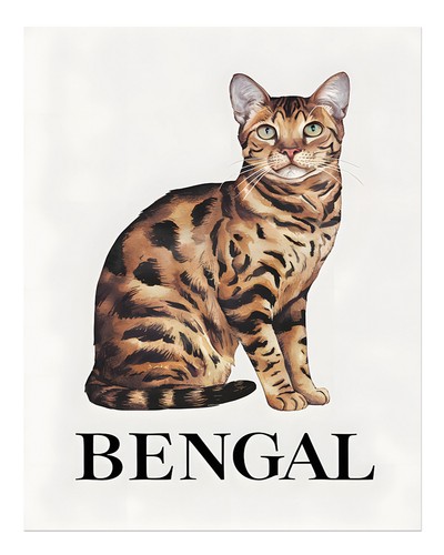 Elegante bengal katzen - bengal,