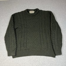 Aran Sweater Mens XXL Green
