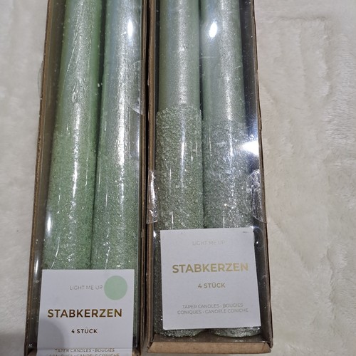 Mintgrüne stabkerzen - mintgrüne,