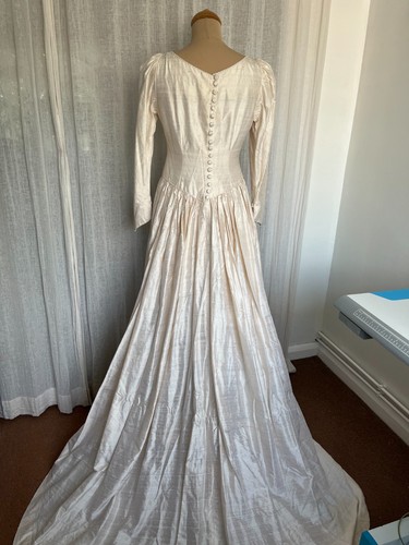 Vintage 100 seide brautkleid - seide,