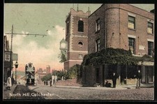 Colchester, North Hill, Strassenbahn, Ansichtskarte 1907 