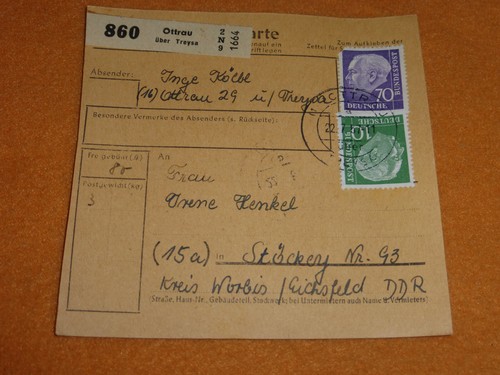 Bund heuss paketkarte - heuss,