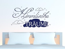 Wandtattoo für Schlafzimmer Deko Wandtatoo Aufkleber Spruch Himmlische Träume