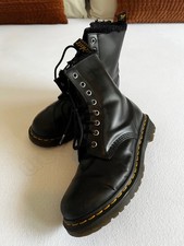 Dr. MARTENS  BOOTS  38  39  US 8   SERENA  SCHWARZ   gefüttert   AIR WAIR  1460