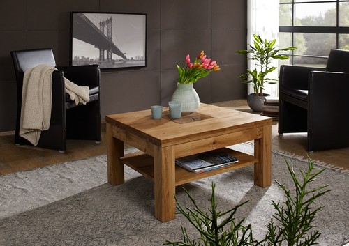 Couchtisch massivholz 70x70cm - couchtisch,