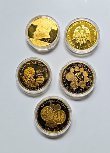 Deutschland vergoldete - 5x,