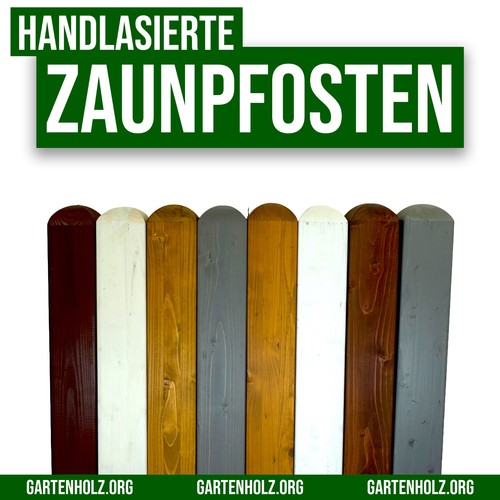 Holzpfosten 9x9x110 farbig - cm,