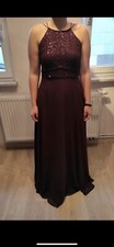 Abendkleid Bordeauxrot Lang