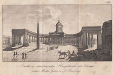 Russland St. Petersburg Kasankirche Original Kupferstich 1808