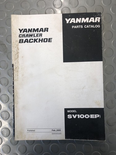 Yanmar teilekatalog sv100 - teilekatalog,
