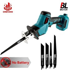 Für Makita Akku Säbelsäge Elektrische Reciprosäge Bürstenlos w/4 Sägeblätter Set