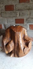  Feuer Teakholz Kugel Skulptur