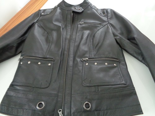 Damen lederjacke schwarz - lederjacke,