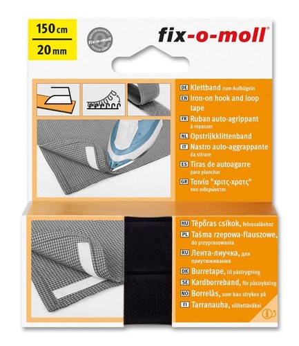 Klettband zum aufbügeln - klettband,