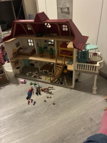 Schleich wohnhaus mit stall - wohnhaus,