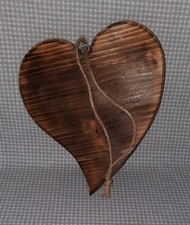 Geschwungenes holzherz - geschwungenes,