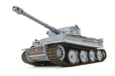 Ferngesteuerter Panzer mit Schuss "German Tiger I" Heng Long 1:16 Grau, Rauch...