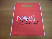 alte Plastiktüte Noel Eternel  22,5  cm x  29,5 cm Tragetasche Tüte Bag Sammler