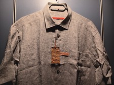 SIGNUM Leinenhemd Kurzarmhemd