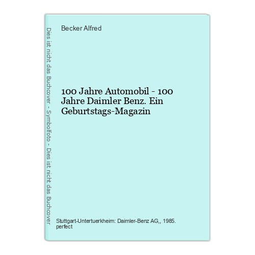 100 jahre automobil - automobil,