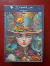 Puzzle Lady with Hat 1000 NEU
