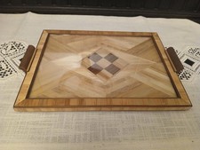 DDR  Strohintarsien Tablett