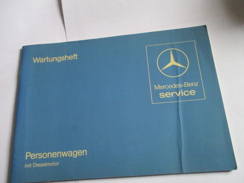 Benz wartungsheft 123 200 - w,