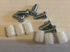 NEU ORIGINAL IKEA KUNSTSTOFFHÜLSE UND SCHRAUBE FÜR BETTRAHMEN #105163 102267 6ER-PACK