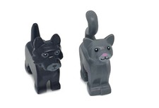 LEGO Minifigur Hund und Katze