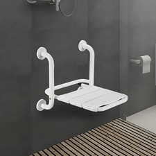 Duschklappsitz Duschsitz 120kg Duschen Badehilfe Wandmontage Duschstuhl Klappbar