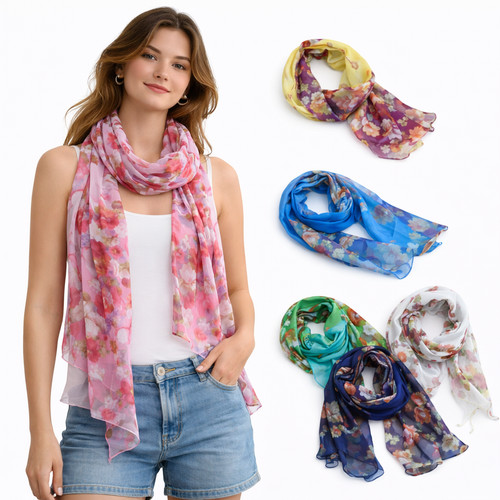 Blumen tuch loop schal - blumen,
