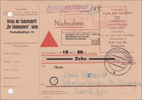 Nachnahme fachzeitschrift - nachnahme,
