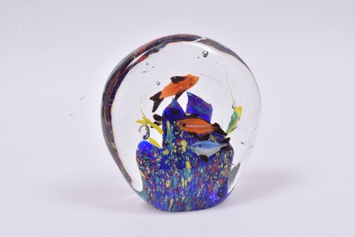 Vintage glasbriefbeschwerer - vintage,