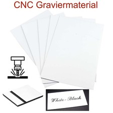 Graviermaterial weiß schwarz - graviermaterial, weiß-schwarz