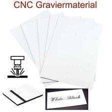 Graviermaterial weiß-schwarz