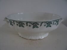 alte ovale Terrine Shabby Chic Belgien Blumenmotiv Brocante Vintage Landhaus