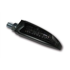 Highsider LED-Blinker ARC schwarz, Alu, getönt Glas für vorne B-Ware