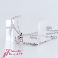 CHOPARD 'Happy Diamonds Icon' - Anhänger mit Kette - 1 Brillant-18K/750 Weißgold