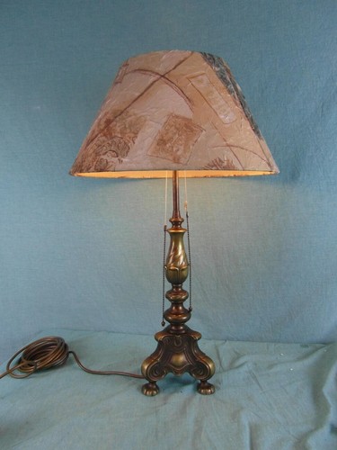 Tischlampe fuß messing - -,