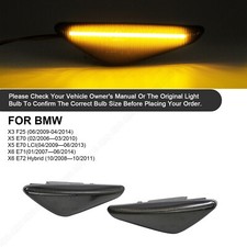 für BMW X3 F25 | X5 E70 | X6 E71 + E72 | SCHWARZ 2x Led Seitenblinker Blinker 