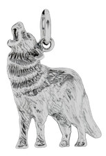 Wolf anhänger 925er - anhänger, silber