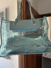 Dolce & Gabbana Light Blue Strandtasche Shopper XL Hellblau
