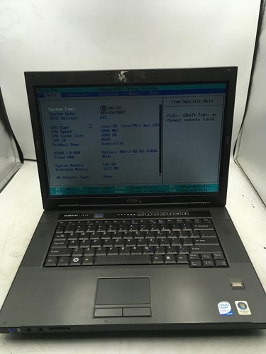 Dell vostro 1510 boots to - -,
