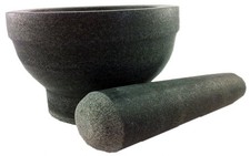 Mörser mit Stößel Gewürzmörser Küchenmörser Granit ca. 1,8 KG